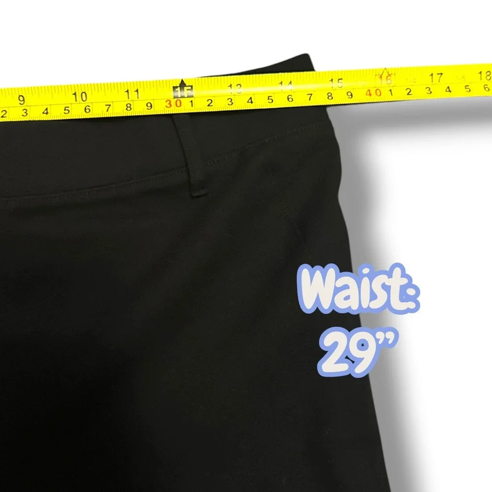 Quince Ultra-Stretch Ponte Straight Leg Pant Black Petite Medium Career Office - Picture 7 of 9